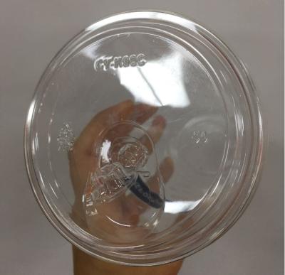 China Non High 90mm 98mm Puddle Pet Cup Transparent Straight Plastic Drinking Flat Lid for sale