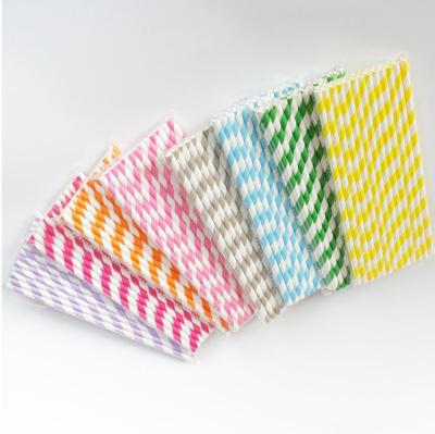 China Disposable Food Grade Eco - Friendly Wholesale Colored Drinking Paper Straws for sale