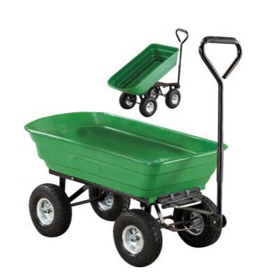 China Tools Garden Utility Cart / Model GC75R / 250kg Load Capacity Garden Utility Cart for sale