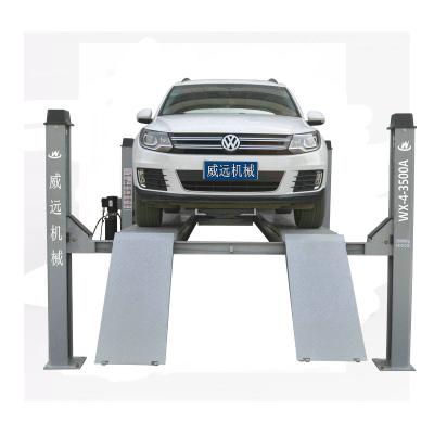 China Wholesale Price CE Certificate 4 Post Car Lift WX-4-3500A 4000kg for sale