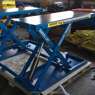 China Mobile scissor car lift with double platform WX-SC-3000B 3000kgs for sale