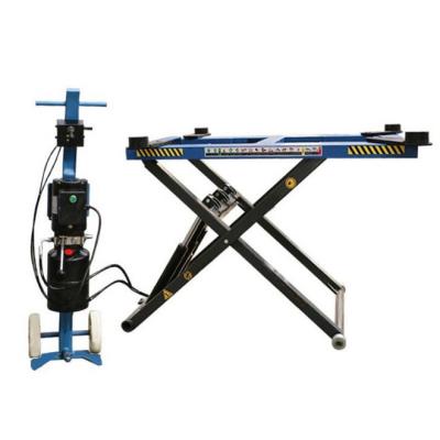 China Car Repair Maintenance Lifting Cheap Price Scissor Car Lift For Home Garage WX-SC-3000A for sale