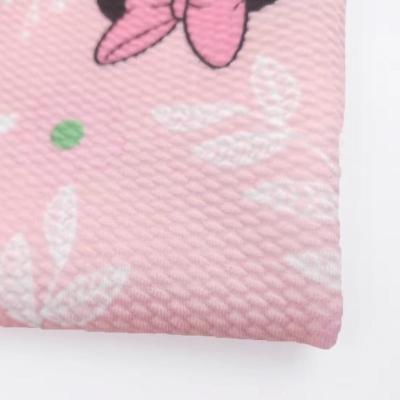 China Polyester Shaoxing Anti-Static Stretch Ball Textile Digital Print Knit Fabric Brand for sale