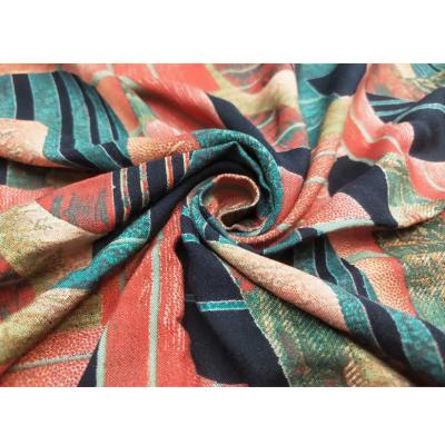 China Viable Textile Printed Dress 100% Digital Rayon Print Voile Woven Fabric Price for sale