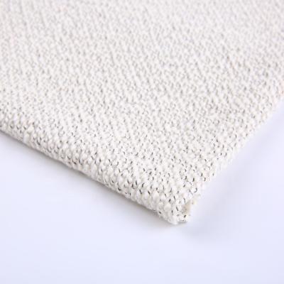 China Anti Static Wholesale Yarn Dyed White Jacquard Cotton Knit Fabric For Coat Garment for sale