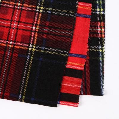 China Water Resistant Good Selling Custom Plaid Polyester Spandex Rib Knitted Fabric With Screen Print for sale