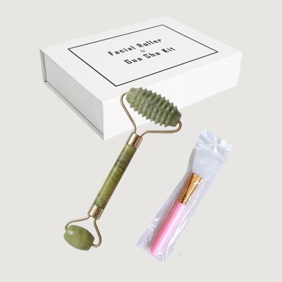 China Whitening Real Natural Anti Aging and Wrinkle Jade Roller High Quality Facial Massager Face Roller for sale