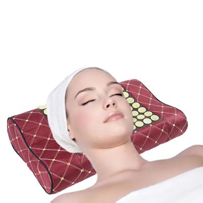 China Modernism Heating Neck Pain Relief Infrared Healing Jade Stone Neck Jade Pillow for sale