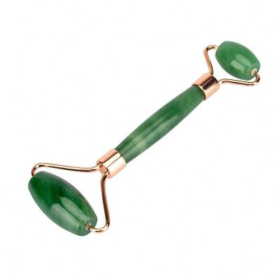 China High Quality Newest Double Side Wrinkle Remover Jade Roller Jade Roller For Face Green for sale