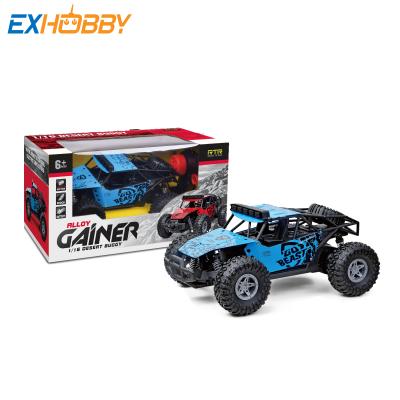 China LED TOP Selling 1/16 RC Alloy Off Road Vehicle 27M Bigfoot Car Remote Control Model Off-Road Car for sale