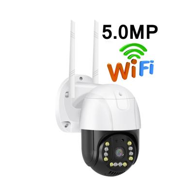 China Hot Qearim V380 NIGHT VISION pro 360 Outdoor Auto Tracking P2P Network PTZ IP Camera Motion Detection Smart WIFI 5MP PTZ Camera for sale