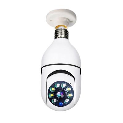 China Newly TUYA NIGHT VISION Automobile 360 ​​Degree Fisheye Panoramic WiFi Lamp CCTV Smart Camera Rotate Tracking IP Bulb Camera tuya for sale