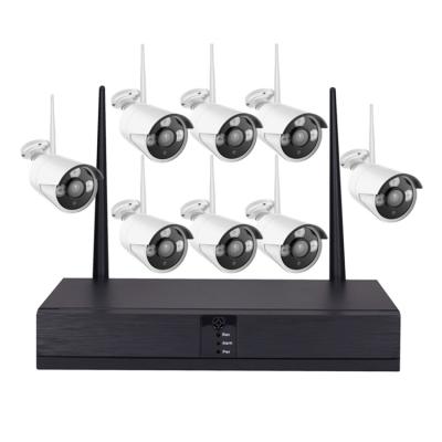 China NIGHT VISION APP Qearim Xmeye 8 Channel Wireless Nvr Home Security System Outdoor IP Wifi 1080P CCTV Camera Kit Waterproof for sale