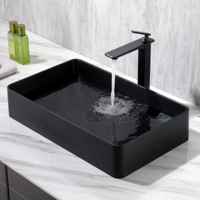 China Without Faucet Kitchen Sink Matte Black Quartz Artificial Stone Double Basin Kitchen Sink for sale