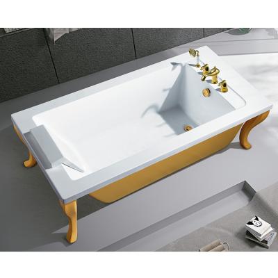 China Free Adult Use Soaking Classic Freestanding Zinc Alloy Claw Foot Bathtub Acrylic Bathtub for sale