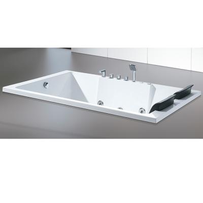 China Freestanding 2 Person Acrylic Bathtub Seat With Handles for sale