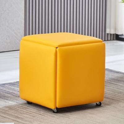 China 2021 Multifunctional Rubik's Cube (Height) Adjustable Five-in-One Nordic Low Stool Apartment Dining Table Storage Small Stool Living Room for sale