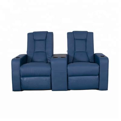 China Modern Leather Theater VIP Cinema Chair Power Reclining Seating for sale