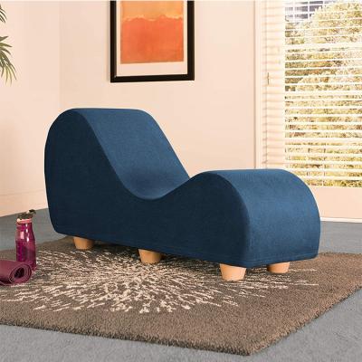 China (Other)Adjustable Sex Sofa Chair Make Love Set Bed Navy Blue Color Relaxing Furniture Leather Sex Sofa for sale