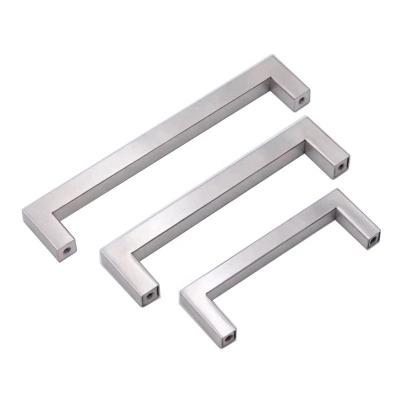 China Supplier Easy Drawer T Hardware Furniture Hardware Cabinet Installation Bar SS Door Handle Soft Stainless Steel Tube Handle for sale