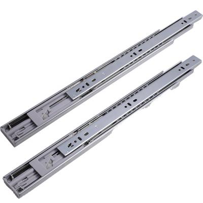 China Drawer Spring 45mm Double Extension Full Telescopic Installing Drawer Slide for sale