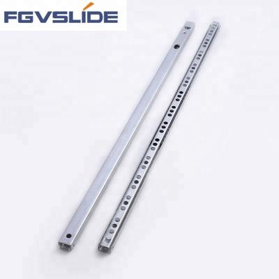 China Low Profile 17mm Width Computer Keyboard Slide For Furniture Parts Drawer Hardened Cold Rolled Steel, Cold Rolled Steel For Desk 1.0*1.0mm for sale