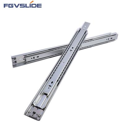 China 51mm Traditional Furniture Drawer Slide Rail Drawer Slides Ball Bearing Telescopic Handle for sale