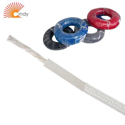 China 180 Degree High Temperature Woven Cable Harness Silicone Wire Electrical Wire High Voltage Wiring Electrical Appliance Parts for sale