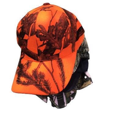 China breathable & Camouflage Clothing Baseball Hats Orange Sport Waterproof OEM Order Logo Outdoor Hunting Custom Wholesale for sale