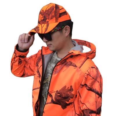 China OEM Order Logo Outdoor Hunting Custom Wholesale Hunting Orange Sports Caps Cartridge Camouflage Clothing Jacket Suit Baseball Hats for sale