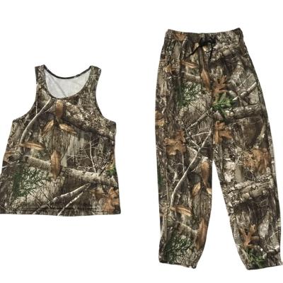 China Camouflage Clothing Summer Vest Pants Suit Men's Outdoor Hunting Acidproof Silk Cool Quick Dry Custom for sale