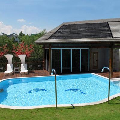 China Outdoor EPDM Pool Heater Solar Collector System for Private Pool 40000L, Swimming Pool Family Solar Heater for sale