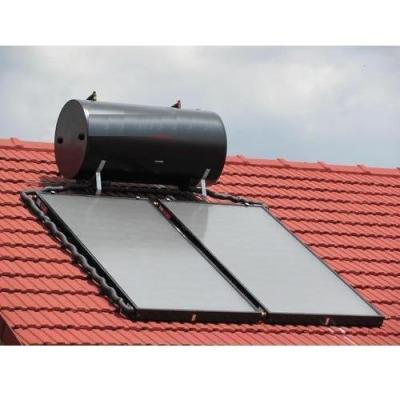 China Outdoor High Pressure Active 300L Flat Plate Forced Rooftop Solar Water Heater for sale