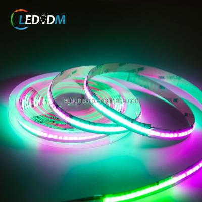 China WS2811 SM16703 Cob LED Strip WS2811 SM16703 Color Pixel Digital Accessible Flexible FOB Strip High Density Full Color COB LED Strip Light for sale