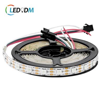 China Sk6812 high quality DC5V ws2812b LANDSCAPE 30 60 96 144 leds/m high brightness led stripe ws2812B rgb pixel led strip light for sale