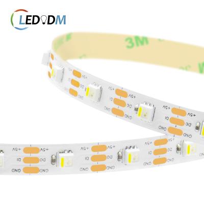 China Indoor& Outdoor Waterproof Decoration IP68 RGBW Magic Led Strip SMD 3535 60leds/m SK6812 Addressable Led Strip DC 5V Programmable Led Strip Light for sale