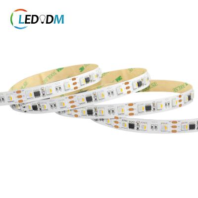 China Indoor& Outdoor Decoration Accessible Led Strip WS2814A IC RGBW External Magic Color Changing Full 5050 Programmable 60leds/m 12mm Ambient Light for sale