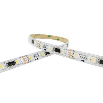 China Residential IC Breakpoint Transmission RGBW 60leds/m SMD5050 WS2814 DC 24V 12mm PCB External Width 5m/roll for sale