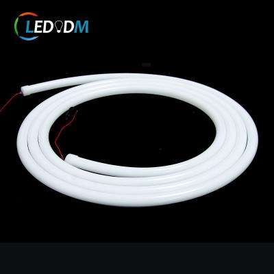 China Accessible LANDSCAPE DC12V WS2811 RGB Digital Full Color Silicone Led Flex Strip Neon Light For Decoration 60LEDS 20mm Round Neon for sale