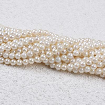 China Pearl 6.5-7mm High Quality White Round Freshwater Pearl Saltwater Pearl Loose Strand for sale