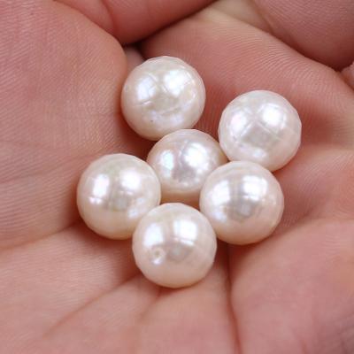 China Freshwater Pearl 10-11mm Carve Freshwater Pearl Loose Round Pearl Beads for sale