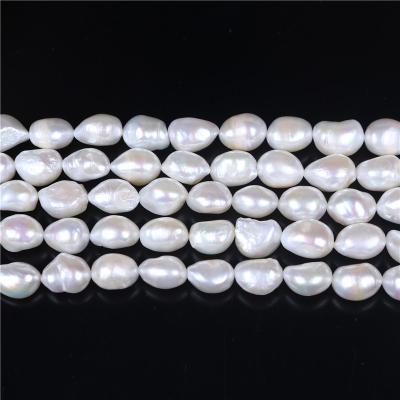 China Irregular Nucleated Loose Baroque Freshwater Pearl Bead Strand Large for sale