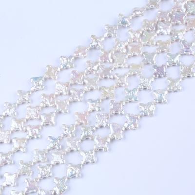 China Snow Pearl 16-17mm Natural Shape Loose Freshwater Pearl Loose Beads for sale