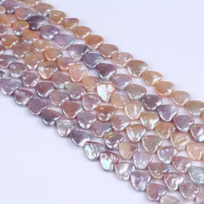 China 12-15mm Pearl Heart Shape Pearl Natural Loose Freshwater Pearl Beads for sale