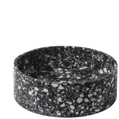 China Sink Basin Black Cement Terrazzo Wash Basins And Vessel Sinks FOR Bathroom for sale