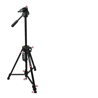 China Professional Portable Travel Aluminum Camera Aluminum Tripod & Pan Head for SLR DSLR Digital Camera for sale