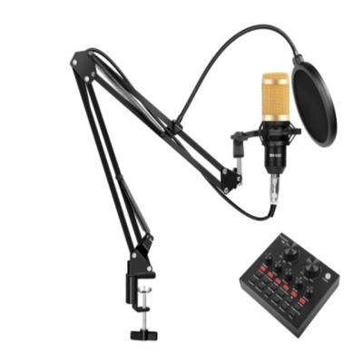 China Shock Mount bm800 Studio Microphone 48V Phantom Power Karaoke BM 800 Microphone For Computer Phantom Power Sound Card for sale