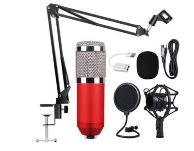 China Shock Mount Microphone Metal Condenser Microphones For Computer Recording Studio Streaming Karaoke Youtube TIKTOK BM-800 for sale