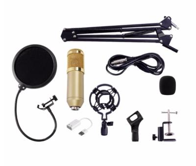 China BM800 Mirophone Whole Kit Studio Tabletop Cable Condenser Microphone with Metal Shock Filter for KTV Singing for sale