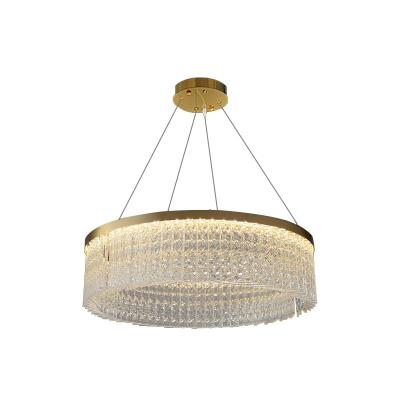 China Luxury Quality Guaranteed Chandelier Antique Brass Minimalist Post Cage Cirkel Floor Lamp Modern Pendent Lights for sale